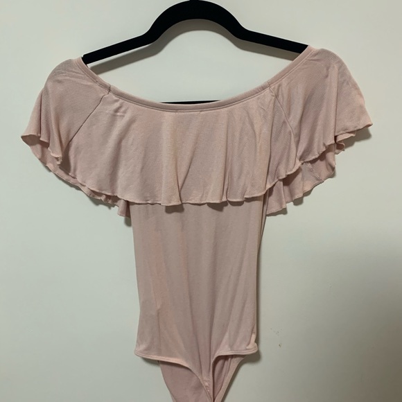 Pink Ruffled Express Bodysuit - Picture 5 of 6